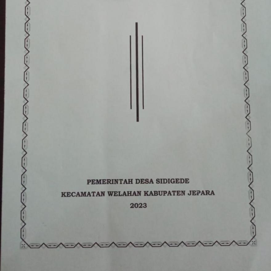 ANGGARAN PENDAPATAN DAN BELANJA DESA (APBDes) TAHUN 2024